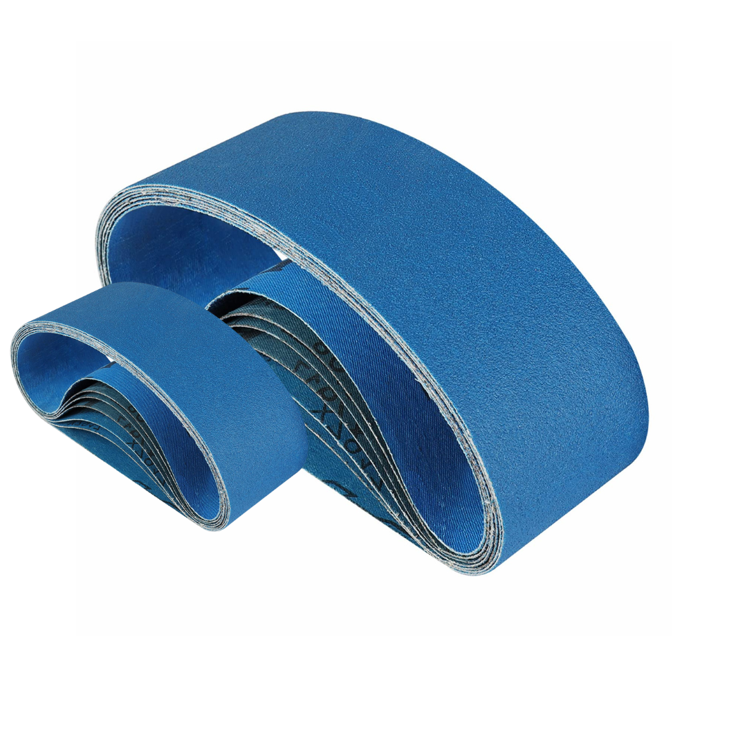 Wholesale Customized High Hardness Zirconia Abrasive Belts OEM ODM Support for Wood/Steel/Metal CARBO PANEL Sanding Cloth Belt