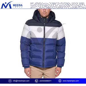 Abrigo de invierno con estilo para hombre, chaqueta acolchada alternativa ultra cálida con cuello levantado, duradera, cómoda para uso en exteriores - Product Image 2