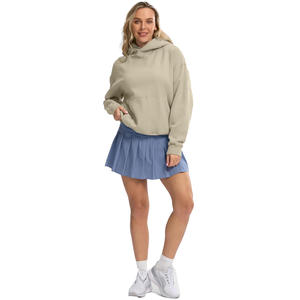 <b>Ladies</b> Oversized Hoodie <b>Long</b> Sleeve Pullover <b>Sweatshirt</b> Soft Fleece Cotton Blend Hooded Top Casual Streetwear - Product Image 3