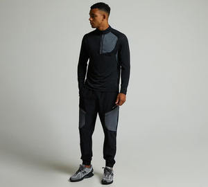 Ensemble de survêtements de jogging décontractés deux pièces respirants de la meilleure qualité pour hommes Collection hiver Nouveau style solide imprimé de logo personnalisé - Product Image 2
