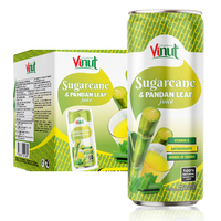 Boisson au jus de canne à sucre et pandan de l'usine du Vietnam 250 ml (8,4 fl oz) |   Prix de gros sans sucre, échantillon gratuit, marque privée