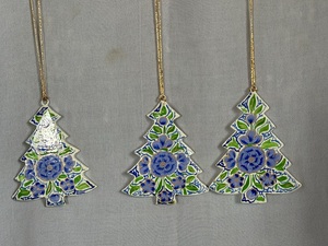 8 cm Paper Mache Christmas Ornaments Hanging Tree Decorations for Festive Season - Product Image 6