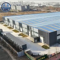 Bâtiment à structure métallique préfabriquée à grande portée, atelier industriel en acier au carbone, entrepôt