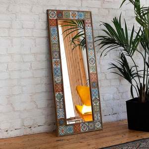 Handmade Ethnic Tile Ceramic Stone Large Pier Glass <b>Mirror</b> - Home <b>Wall</b> <b>Hanging</b> <b>Mirror</b> - Product Image 4