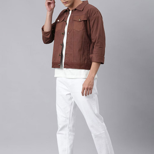 Veste en jean décontractée d'hiver, qualité durable, 100% coton, imperméable, séchage rapide, respirante, écologique, options personnalisables, sur mesure - Product Image 4
