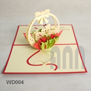 การ์ดกระดาษลายความรักสำหรับงานแต่งงานการ์ดป็อปอัพทำมือการ์ดอวยพรวันวาเลนไทน์และบัตรเชิญปีใหม่ของขวัญวันเกิด - Product Image 4