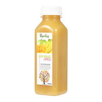 Bouteille de jus en plastique PET de 350 ml (12 oz) avec bouchon à vis - Étiquette sérigraphiée carrée - Surface pour boissons, lait, soda - Vente en gros - Modèle B-1602