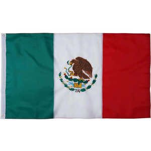 <b>Mexican</b> Flag Double-Sided 3x5 National Bandera De MX Outdoor Garden Custom Pennant Flag with Digital Printing - Product Image 6
