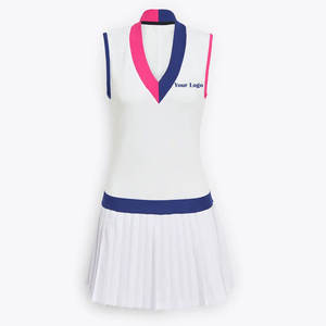 Robe de tennis confortable en spandex et nylon, légère, respirante, extensible, pour femmes, design personnalisé - Product Image 4