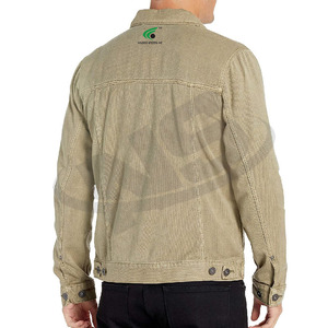 Chaqueta vaquera de moda al por mayor para hombre chaqueta vaquera de algodón transpirable color sólido calidad superior nuevo diseño - Product Image 6