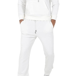 Gym Sweatsuit Sport Jacket Set Casual Men Jogging Suit tracksuit for man, 100% cotton - Product Image 3