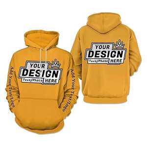 Sudadera con capucha de lana para hombre personalizada 100% algodón bordado nombre Número equipo eventos ropa informal personalizada servicio OEM - Product Image 2
