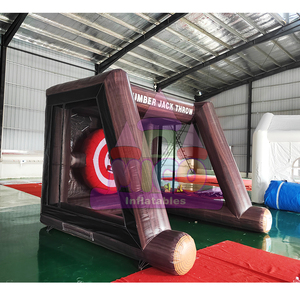 Jeu de lancer de hache gonflable commercial en PVC de qualité supérieure, cible interactive de compétition, grand jeu de fléchettes gonflable pour l'extérieur - Product Image 6