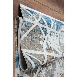 Alfombra Moderna Multicolor Netline Home HL006, 100% Poliéster, No Desprende Pelusa, Fácil de Limpiar, Duradera, 80x150 cm, para Dormitorio y Estudio - Product Image 3