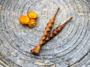 Crochets en bois - Écologiques et doux pour les débutants et les experts, pour créer des œuvres d'art décoratives faites à la main - Product Image 2