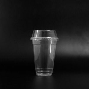 Quang Quan 16/20/24oz Disposable Plastic <b>Cups</b> with Lid 95mm PET/PP Clear <b>Cups</b> for Serving <b>Cold</b> Drinks and Milk Tea - Product Image 1