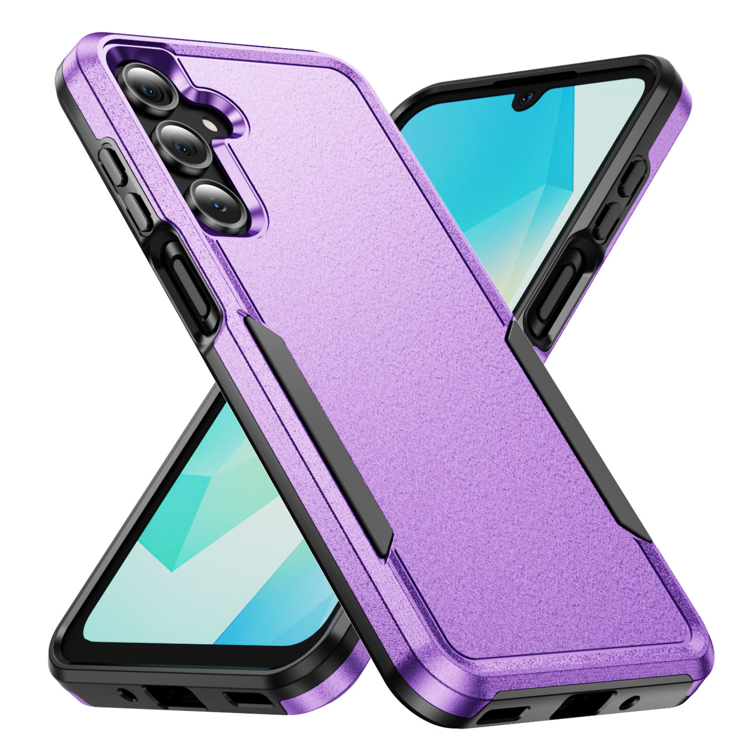 สีม่วง + สีดำ