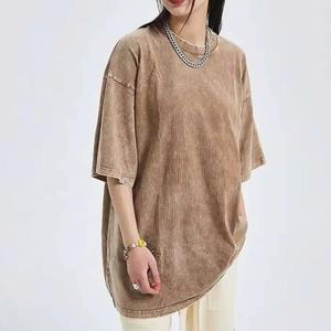 เสื้อยืดผู้ชายน้ำหนักเบา2025ซักด้วยโลโก้ออกแบบได้ตามต้องการ - Product Image 1