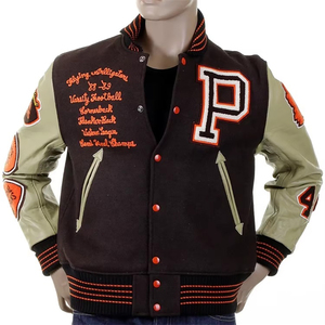 Chaqueta de Invierno para Hombre, Mangas Largas, Cuello Alto, 2025, Alta Calidad, Parches de Chenilla, Nuevo Diseño, Chaqueta Universitaria para Hombre - Product Image 1