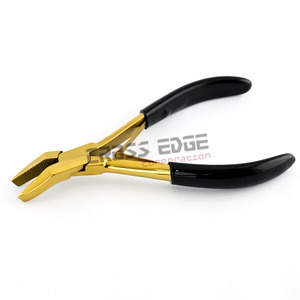 Herramientas ligeras para extensiones de cabello, extensiones de microperlas, extensión de cabello, alicates de prensado de cuentas curvas, cabeza curva para prensar - Product Image 3