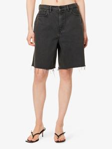 Mejores Shorts de Mezclilla para Hombre y Mujer, Estilo Casual, Negros, de Talle Alto, Pierna Curva, Ajuste Holgado, Cintura Anti-Humedad, Transpirables - Product Image 4