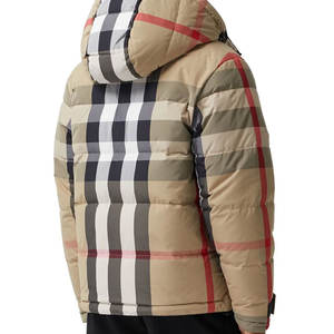 Veste d'hiver matelassée à col montant, style streetwear pour homme, avec motif de lettres, service OEM de logo personnalisé, fabrication sur mesure, manches longues - Product Image 5