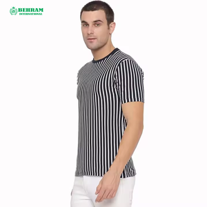 Camiseta de la mejor calidad, Camiseta holgada en blanco para hombre, camiseta de 100% algodón, Camiseta de cuello redondo Regular con logotipo personalizado de 180gsm para hombre - Product Image 6