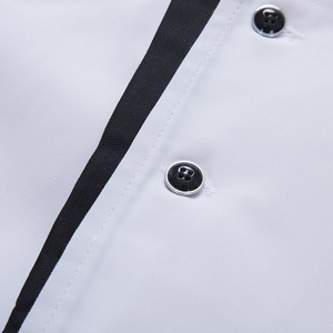 เสื้อเชฟแขนสั้นสำหรับทุกเพศ,เสื้อโค้ทยูนิฟอร์มแนวร้านอาหารดีไซน์สวยงามสำหรับผู้หญิงเสื้อผ้าทำอาหารในครัวขายส่ง - Product Image 4