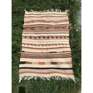 Manta Marroquí Hecha a Mano, Auténtica, Artesanal, Diseño Tribal, Suave, Tejida, Decoración para el Hogar, Regalo - Product Image 1