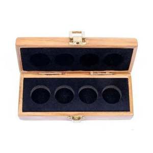 กล่องแสดงเหรียญทำจากไม้3ช่องกล่องใส่เหรียญทองพร้อมซับในกำมะหยี่และถาด EVA - Product Image 6