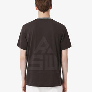 T-shirt simple uni à manches courtes respirant pour homme fabriqué au Pakistan 2025 de qualité supérieure - Product Image 3