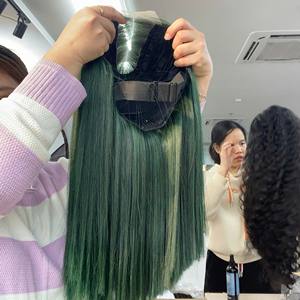 วิกผมคนเวียดนาม14-16นิ้วสีเขียวเข้มตรงกระดูกตรงผิววิกโดยบริษัทเวียดนามจำกัด - Product Image 5