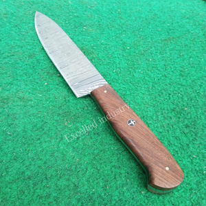 Hoja afilada hecha a mano, cuchillo de Chef de acero de Damasco forjado Premium, mango de madera, apto para lavavajillas, cuchillo de cocina personalizable - Product Image 4