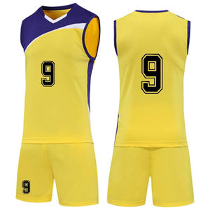 Conjunto de uniforme de voleibol multicolor de diseño personalizado de alta calidad, nuevas técnicas impresas, precio razonable - Product Image 1