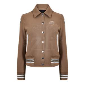 Veste d'hiver en laine avec logo personnalisé pour hommes, bonne qualité, style universitaire, patchs brodés, respirant, décontracté, design lettre, imperméable - Product Image 1