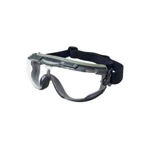 A12 Ho Cheng safety soft PVC frame UV polycarbonate lens safety goggles CE en166 ansi z87 construction safety equipment