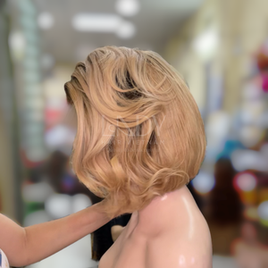 Pelucas Bob de color rubio de alta calidad, cabello humano vietnamita ondulado 100% para mujeres negras - Product Image 4