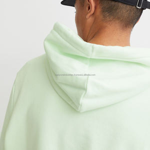 100% nouveau coton lourd recadrée Double fermeture éclair à capuche brodé unisexe conception personnalisée pour la saison d'hiver surdimensionné fermeture éclair à capuche - Product Image 4