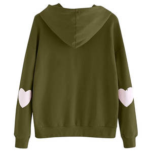 Nueva Sudadera con capucha de lana con estampado degradado de gran tamaño para mujer, sudadera de manga larga sin cordón para frente de invierno - Product Image 2