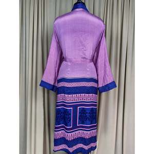 Kimono de Seda Reciclada para Mujer, Estilo Boho Chic Vintage, Vestido de Playa, Túnica para Resort, Ropa de Casa, Cubre Traje de Baño Gypsy House Regal - Product Image 3