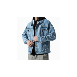 Men's Vintage-Style Casual Winter <b>Canvas</b> <b>Jacket</b> Solid Color Regular Fit Single Breasted Eco-Friendly Cotton Outerwear Front - Product Image 5