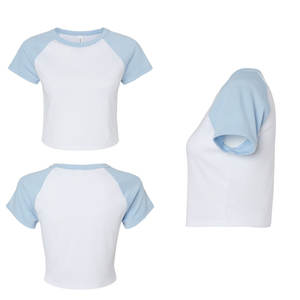 เสื้อยืด Bella Canvas 1201 รุ่นสปริงสำหรับผู้หญิง ลายบาติก 3 มิติ ทรงเข้ารูป คอกลม แขนยาวแบบปกติ สีตัดกัน พรีเมียม ปรับแต่งได้ - Product Image 1