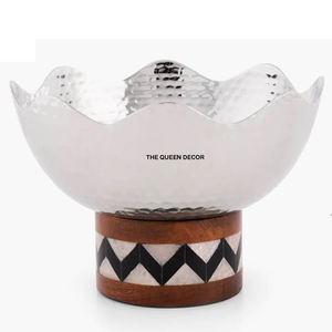 Cuenco Decorativo de Escultura Humana con Base de Mármol y Metal de Aluminio de Calidad Superior, Creativo y Hecho a Mano - Product Image 3