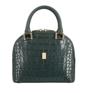 Sac à main de haute qualité pour femmes en cuir véritable à motif d'alligator, léger, avec fermeture éclair, tendance, pour les voyages - Product Image 1