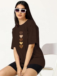 EVER GLOW Women's Solid Color Drop Shoulder <b>Turtleneck</b> T-Shirt Regular Fit Short Sleeve 100% Cotton Knitted Breathable Summer - Product Image 4