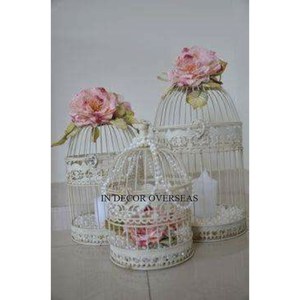 Metal de primera calidad, Color blanco, recubierto de polvo y chapado en oro, diseño único, exhibición de flores, centro de mesa de boda, suministros de decoración - Product Image 3