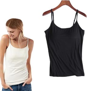 Débardeurs sexy pour femmes avec soutien-gorge intégré, camisoles rembourrées sans coutures, crop tops courts, lingerie intime en polyester - Product Image 5