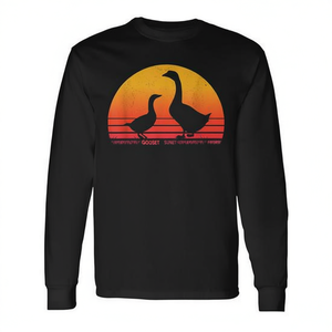 T-shirt a maniche lunghe Goose Retro Vintage Sunset - Product Image 2