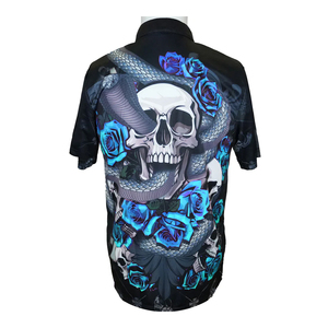 Chemises de fléchettes rouges personnalisées pour hommes, polos à fléchettes avec fermeture éclair - Product Image 3