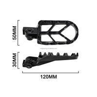 Repose-pieds de moto en alliage d'aluminium renforcé JFG RACING, paire pour Yozma in10 Wide Rider, kit d'accessoires tout-terrain